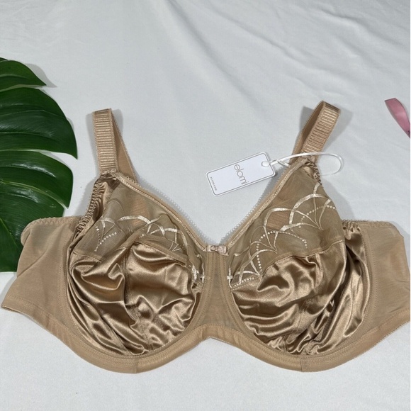 NWT $62 Elomi [ 46DD US ] Cate Underwired Bra in Hazel Nude‎ - Picture 4 of 11